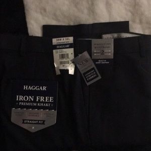 Haggar iron free premium khaki